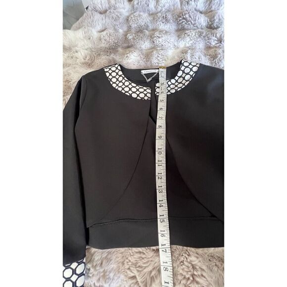 Cannella Black/White Dress Set Bolero, Made In Italy,size 42,size 6 - Picture 13 of 16